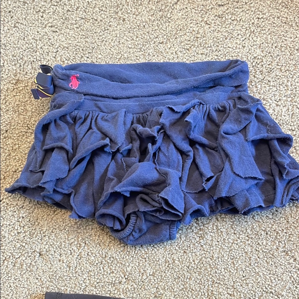 Polo Ralph Lauren Kids Ruffled Skirt - Navy